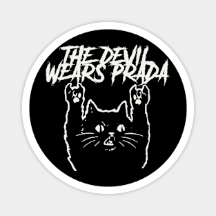 devils wear and the cat Magnet